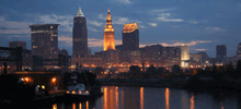 Title Plus Cityscape Image - Downtown Cleveland Ohio